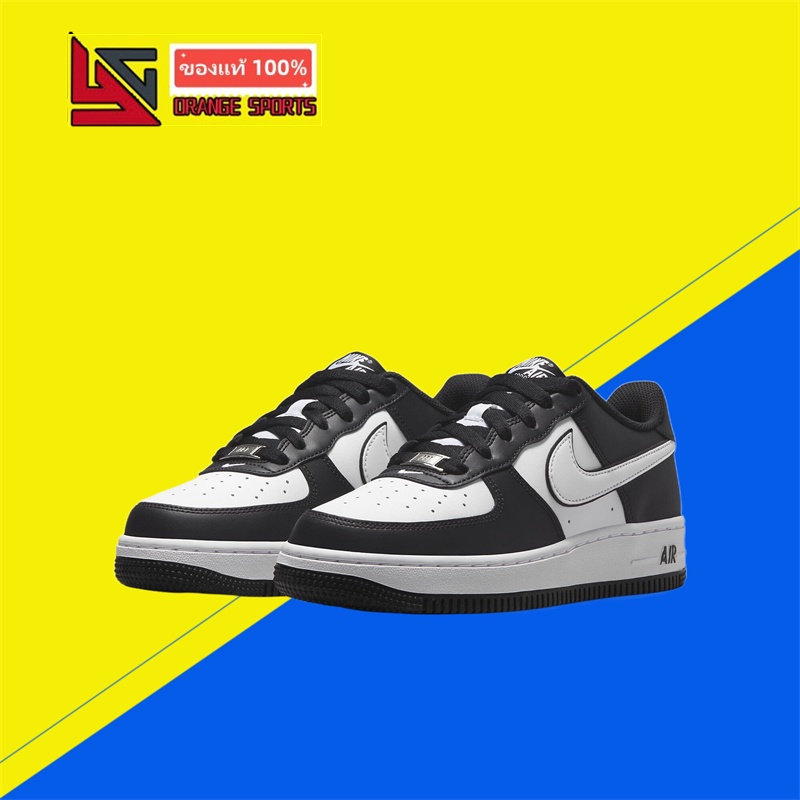 Nike Nike รองเท้าผู้หญิง Air Force 1 สีดำและสีขาว Panda Air Force One รองเท้าผ้าใบต่ำ DV1621-001
