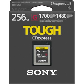 Sony CEB-G Series 256GB CFexpress Type B TOUGH Memory Card (CEB-G256/J) - 1700MB/s