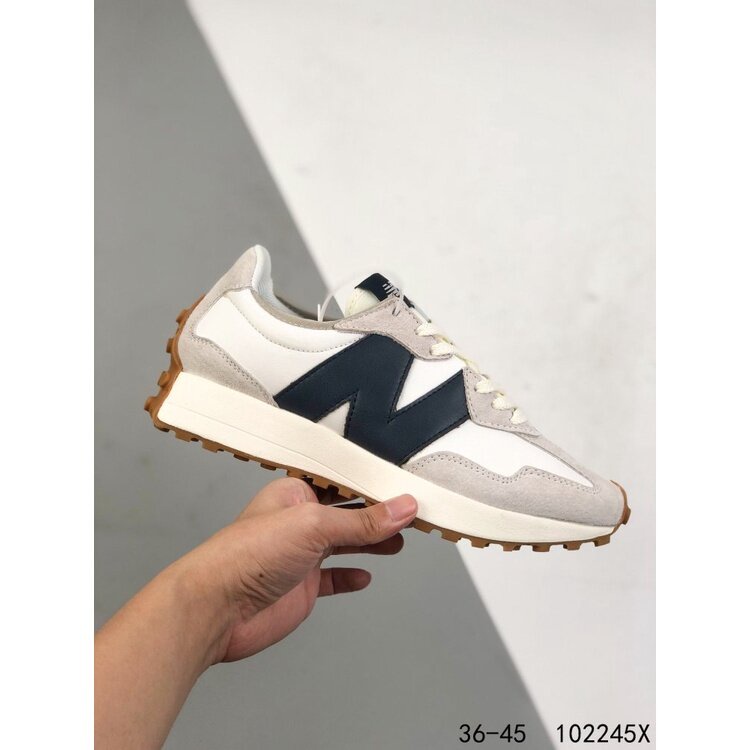 ◐NB327 New_Balance_ 327 สำหรับรองเท้าวิ่งผู้หญิงและผู้ชาย