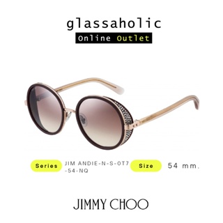 [ลดกระหน่ำ] แว่นกันแดด Jimmy Choo รุ่น JIM ANDIE-N-S ทรงกลม ดีไซน์หรูหรา