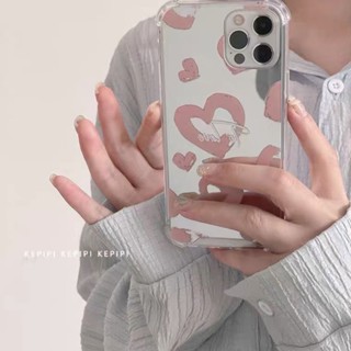 เคสโทรศัพท์มือถือ ซิลิโคนนิ่ม กันกระแทก พร้อมกระจก สําหรับ Iphone 11Promax 12pro x xr 13 xsmax 14 6 7 8p