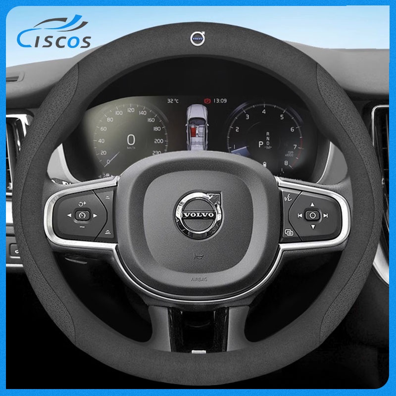 Ciscos ปลอกหุ้มพวงมาลัยรถยนต์ ของแต่งภายในรถยนต์ สำหรับ Volvo XC40 XC60 S80 V40 S60 940 850 XC90 V60 V50 S90