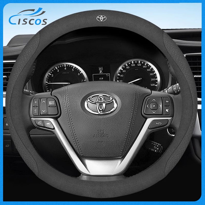 Ciscos หุ้มพวงมาลัยรถยนต์ รถยนต์อุปกรณ์ภายในรถยนต์ สำหรับ Toyota Veloz Wish CHR Yaris Altis Sienta Fortuner Vios Corolla Prius Camry Alphard