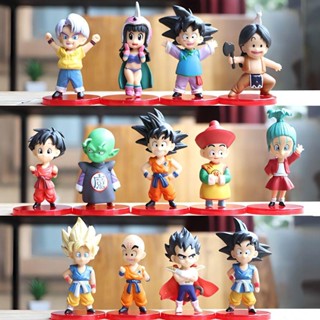 โมเดลฟิกเกอร์ Dragon Ball Son Goku Goku Gohan Vegeta IV Raditz Trunks krillin q Version ของเล่นสําหรับเด็ก