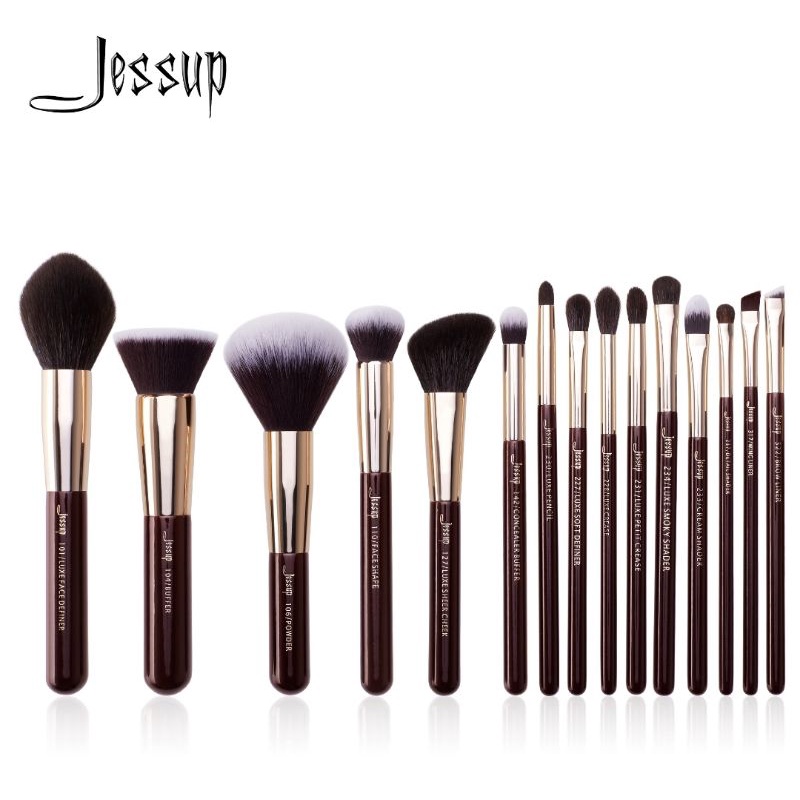 T283 Jessup 15Pcs Zinfandel Essential Brushes Set/เซ็ตแปรง 15 ชิ้น