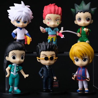 Hunter x HUNTER GON · FREECSS Killua Zoldyck Kurapika Hisoka Q Version โมเดลฟิกเกอร์อนิเมะ แฮนด์เมด Xiaojie Qiya Sitho Kurapika