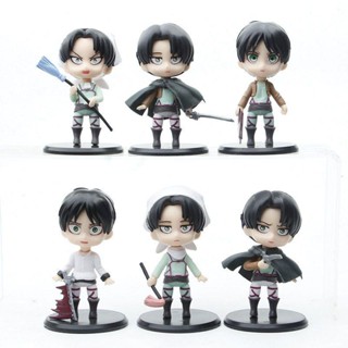 โมเดลลูกตุ้ม Attack on Titan Eren Jaeger Carla Mikasa สําหรับตกแต่งเค้กตั้งโต๊ะ