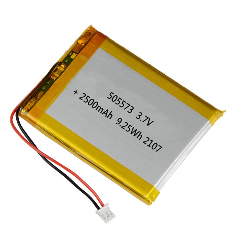 2/5/10/20Pcs 3.7V 2500MAh 505573แบตเตอรี่ลิเธียมโพลิเมอร์ไอออน2.0มม. JST Connector