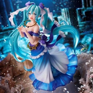 ฟิกเกอร์ Hatsune Miku Kagamine Rin Len Megurine Luka Artist Series Hatsune Miku Mermaid Hatsune Motherland Edition สําหรับตกแต่งบ้าน