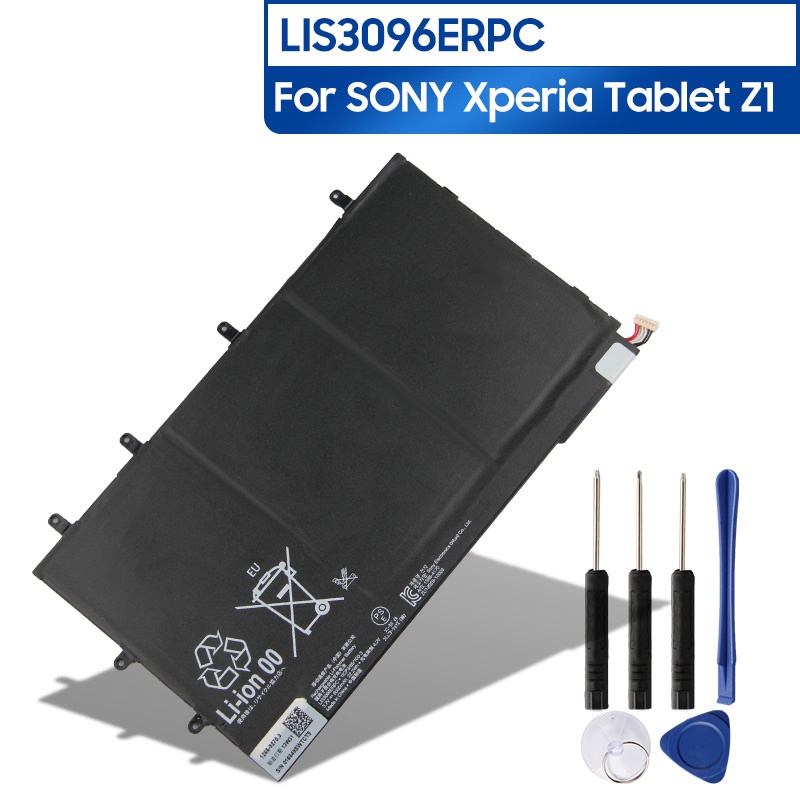 แบตเตอรี่แท็บเล็ตทดแทน LIS3096ERPC สำหรับ SONY Xperia Tablet Z แท็บเล็ต1ICP3/65/100-3 6000MAh