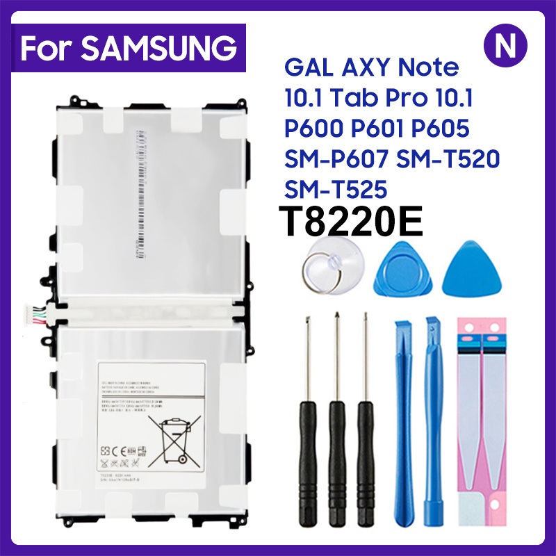T8220E SM-T525แบตเตอรี่เดิมสำหรับ Samsung GALAXY Note 10.1 Tab Pro P600 P601 P605แบตเตอรี่แท็บเล็ต82