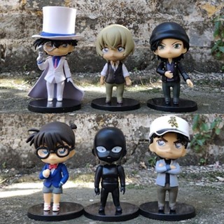 ของเล่นโมเดลนักสืบโคนัน Shinichi Kudo Q Version Detective Conan Kudo Shinichi Kaito Kidd Amuro Toru สําหรับตกแต่งออฟฟิศ