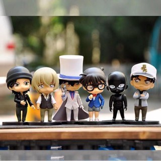 โมเดลฟิกเกอร์นักสืบโคนัน Shinichi Kudo Detective Edogawa Conan Shinichi Amuro Toru Kidd Black Man สําหรับตกแต่งโต๊ะ