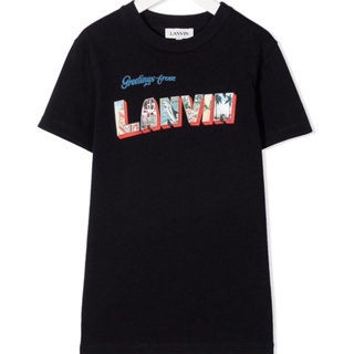 เสื้อยืดแขนสั้น พิมพ์ลายตัวอักษร FARFETCH Lanfan สําหรับผู้ชาย และผู้หญิง