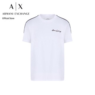 AX Armani Exchange เสื้อยืดผู้ชาย รุ่น AX 6RZTLN ZJ9AZ1100 - สีขาว