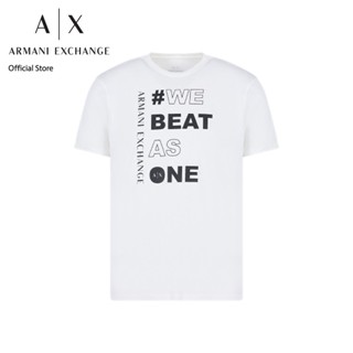 AX Armani Exchange เสื้อยืดผู้ชาย รุ่น AX 6RZTHD ZJ8EZ1116 - สีขาว