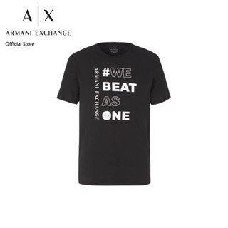 AX Armani Exchange เสื้อยืดผู้ชาย รุ่น AX 6RZTHD ZJ8EZ1200 - สีดำ