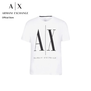 AX Armani Exchange เสื้อยืดผู้ชาย รุ่น AX 8NZTPA ZJH4Z5100 - สีขาว