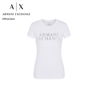 AX Armani Exchange เสื้อยืดผู้หญิง รุ่น AX 6RYT35 YJDTZ1000 - สีขาว