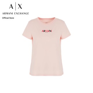 AX Armani Exchange เสื้อยืดผู้หญิง รุ่น AX 6RYTLA YJ3RZ7415 - สีชมพู