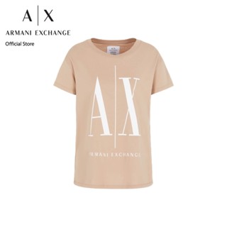 AX Armani Exchange เสื้อยืดผู้หญิง รุ่น AX 8NYTCX YJG3Z0748 - สีเบจ