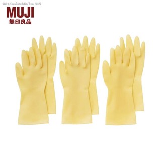 Muji ถุงมือยางธรรมชาติ ซ้าย ขวา MCE29A0S ขนาดใหญ่ 6 ชิ้น