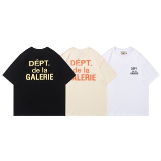 เสื้อยืดแขนสั้น คอกลม ผ้าฝ้าย พิมพ์ลาย GALLERY DEPT แฟชั่นสําหรับผู้ชาย และผู้หญิง