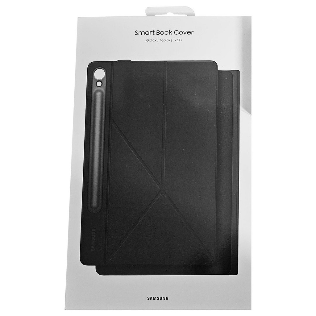 Samsung Official Galaxy Tab S9 /S9 FE Smart Book Cover ( Black ), EF-BX710PBEGWW