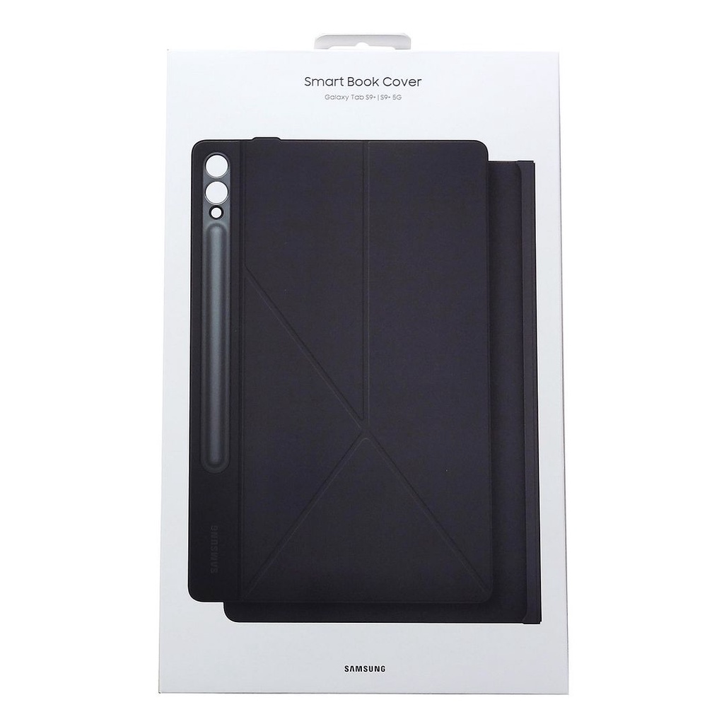 Samsung Official Galaxy Tab S9+/S9FE+ Smart Book Cover ( Black ), EF-BX810PBEGWW
