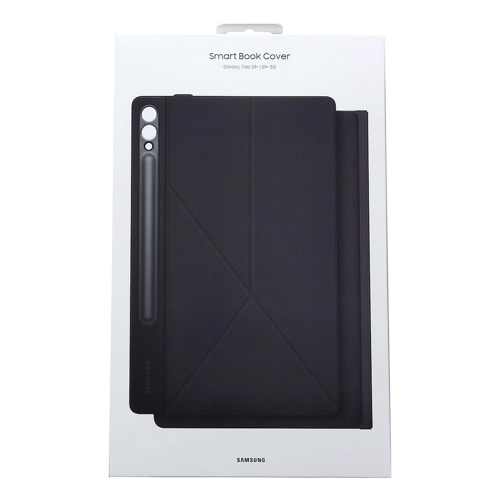 Samsung Official Galaxy Tab S9+ / S9 FE+ / S10+ Smart Book Cover ( Black ), EF-BX810PBEGWW