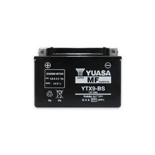 YUASA BATTERY ส่งฟรี! แบตเตอรี่มอเตอร์ไซค์ YUASA YTX9-BS *IN STOCK*