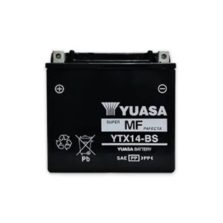 YUASA BATTERY ส่งฟรี! แบตเตอรี่มอเตอร์ไซค์ YUASA YTX14-BS *IN STOCK*