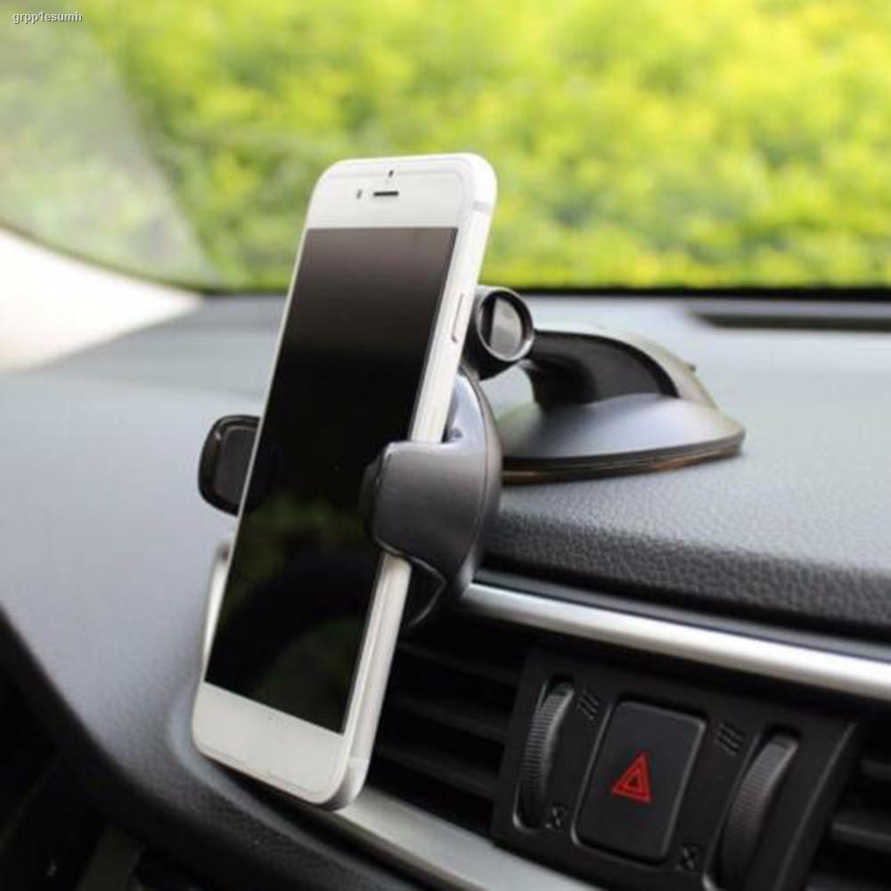 ที่วางโทรศัพท์มือถือติดรถยนต์แบบหมุนได้ 360 องศาสากลขาตั้ง GPS One Touch Black