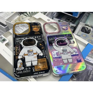 CaseiPhone TGVIS สำหรับ iPhone 14ProMax เคสกันกระแทก ขอบTPU หลังแข็ง ลายอวกาศ