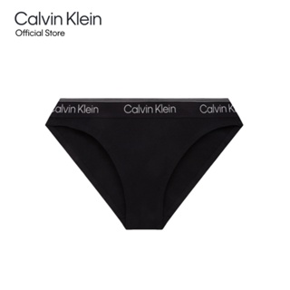 CALVIN KLEIN กางเกงชั้นในผู้หญิง Athletic Cotton ทรง Tanga รุ่น QF7189 UB1 - สีดำ