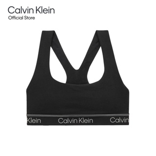 CALVIN KLEIN เสื้อชั้นในผู้หญิง Athletic Cotton  รุ่น QF7185AD UB1 - สีดำ