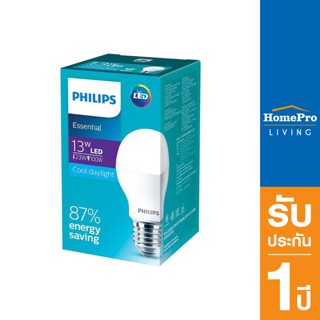 PHILIPS หลอดไฟ LED A67 ESS 13วัตต์ E27 สีขาว