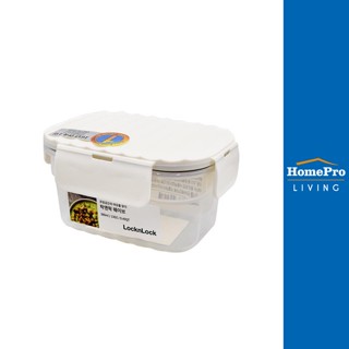 HomePro กล่องอาหาร LOCKNLOCK WAVE CONTAINER 0.38 ลิตร สีขาว แบรนด์ LOCKnLOCK