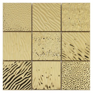 HomePro โมเสคแก้ว 30x30 ซม.  HPR-212 GOLD สีทอง แบรนด์ TARA