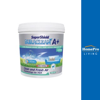 HomePro สีน้ำทาฝ้า SUPERSHIELD DURACLEAN A+ #D777 ด้าน 2.5 แกลลอน แบรนด์ TOA