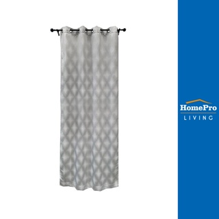 HomePro ผ้าม่าน EYELET FARO 135X220 ซม. สีเทา แบรนด์ HLS