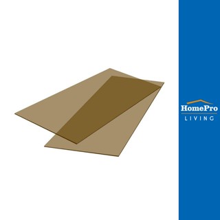 HomePro แผ่นโพลีคาร์บอเนตแบบตัน 122x244x0.3 ซม. สีน้ำตาลเข้ม แบรนด์ SUNSHIELD