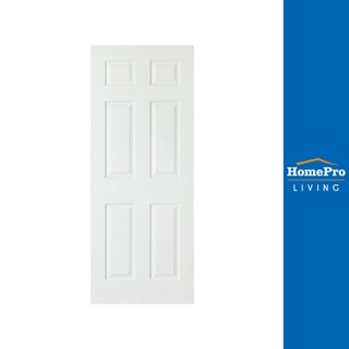 HomePro ประตูภายใน HDF ลานนา 6 ลูกฟัก 80X200 ซม. สีรองพื้น แบรนด์ AZLE