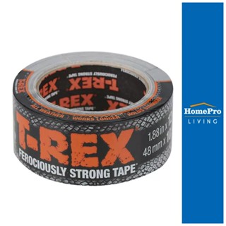 HomePro เทปกาวผ้าแรงยึดสูง T-REX 1.88 นิ้ว x 10.9 ม. สีเทา แบรนด์ T REX