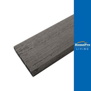 HomePro บัวพื้น PVC 9.5x240x1.5 ซม. สี GREY-OAK แบรนด์ CROBERN