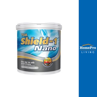 HomePro สีทาฝ้า SHIELD-1 NANO #E777 สีขาว กึ่งเงา 5 แกลลอน แบรนด์ TOA