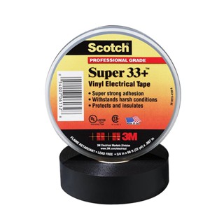 HomePro เทปพันสายไฟ SUPER 33+ 66 ฟุต สีดำ แบรนด์ 3M