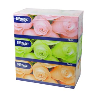 HomePro กระดาษเช็ดหน้า  FLORAL 135 แผ่น แพ็ค3 แบรนด์ KLEENEX