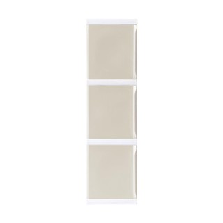 HomePro ตู้บานเปิด 3 ชั้น TOWERBOX VID 34X50X121 ซม. สีเทา แบรนด์ STACKO