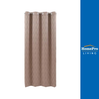 HomePro ผ้าม่าน EYELET PICCOLA UV 145x220 ซม. สีน้ำตาล แบรนด์ HLS